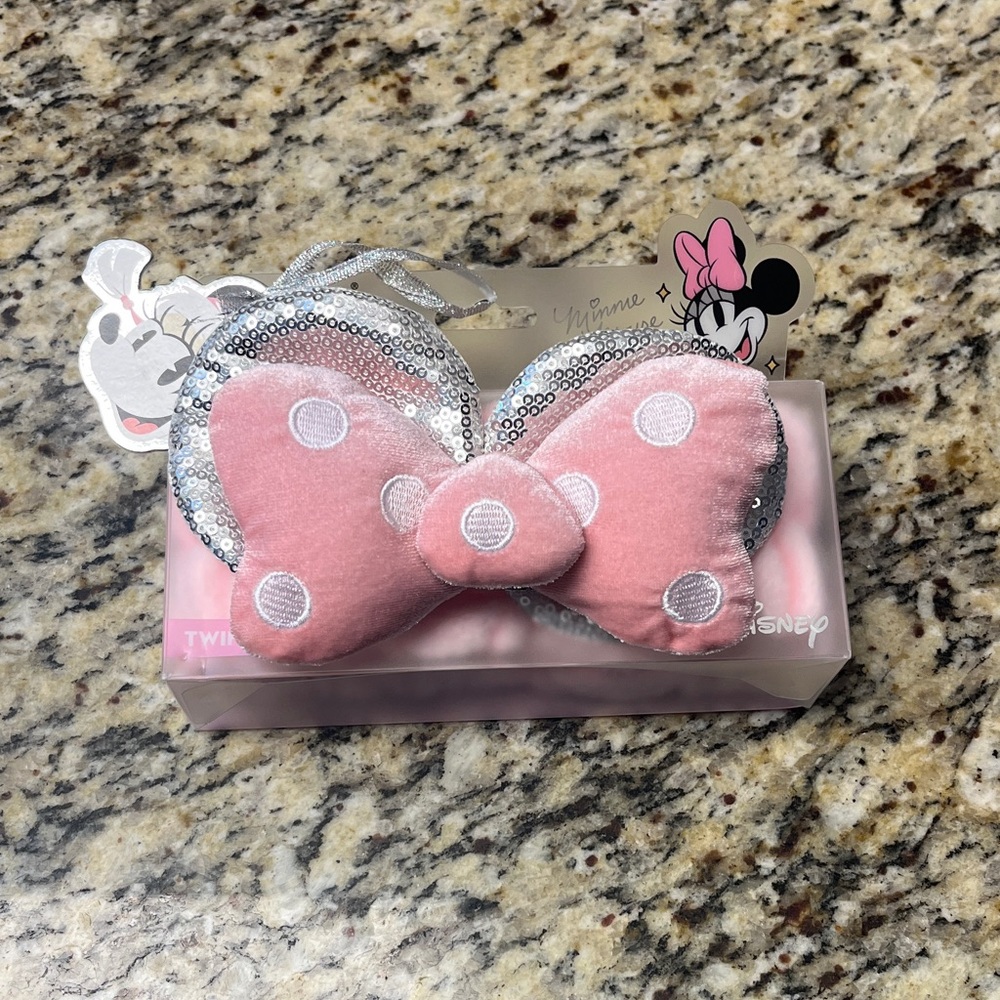 Disney Pink and Silver Bow 3D Teddy Headband Special Edition